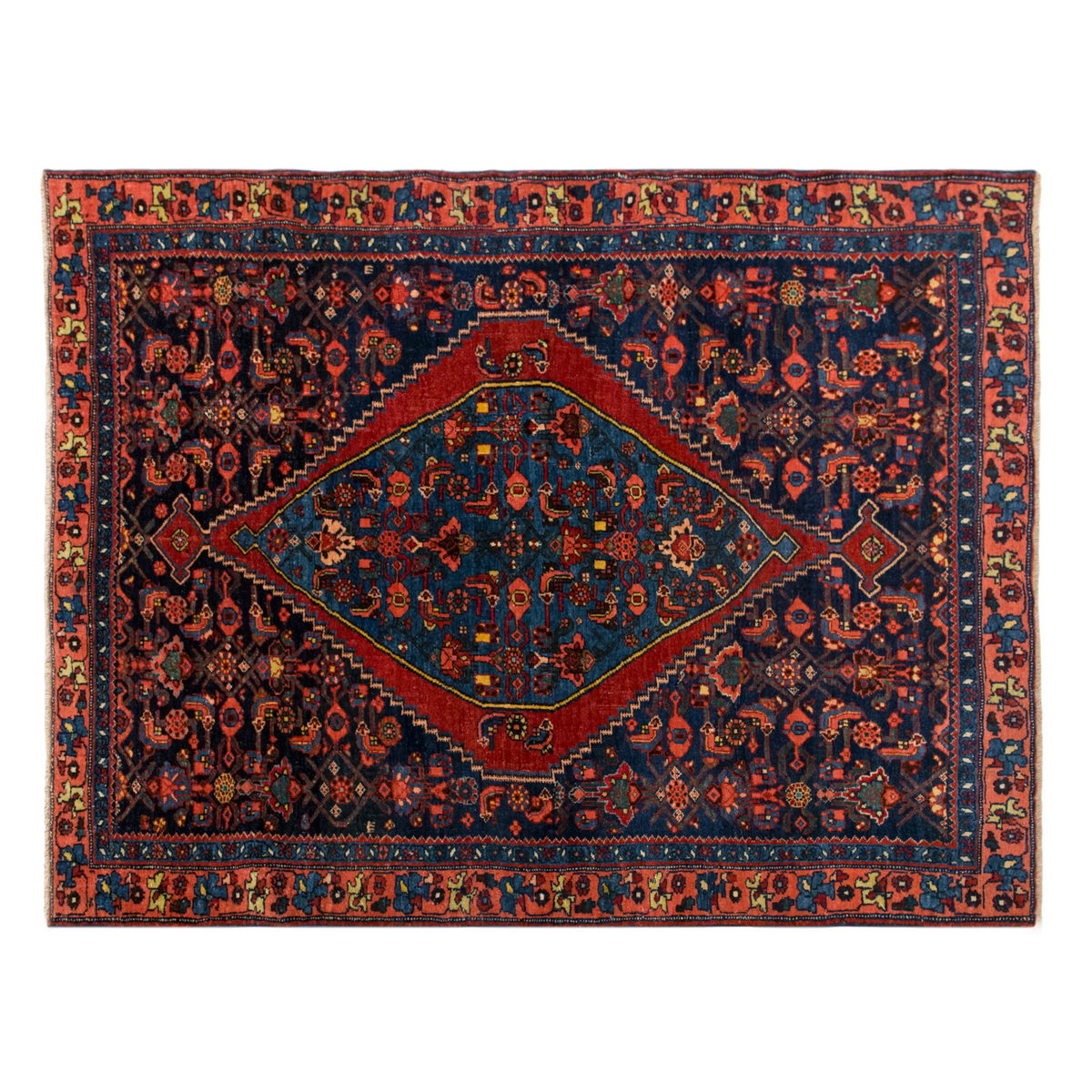 Vintage Handwoven Oushak Rug – 108x148 cm / 3'6" x 4'10" feet