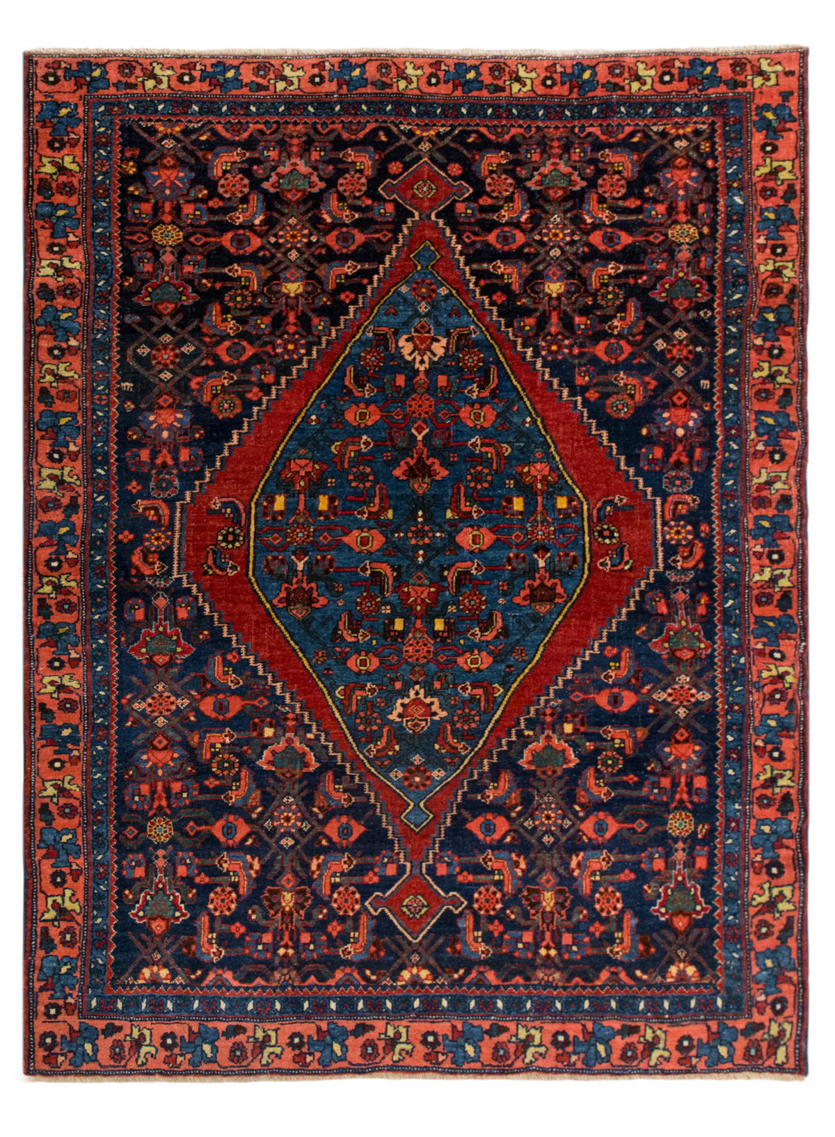 Vintage Handwoven Oushak Rug – 108x148 cm / 3'6" x 4'10" feet
