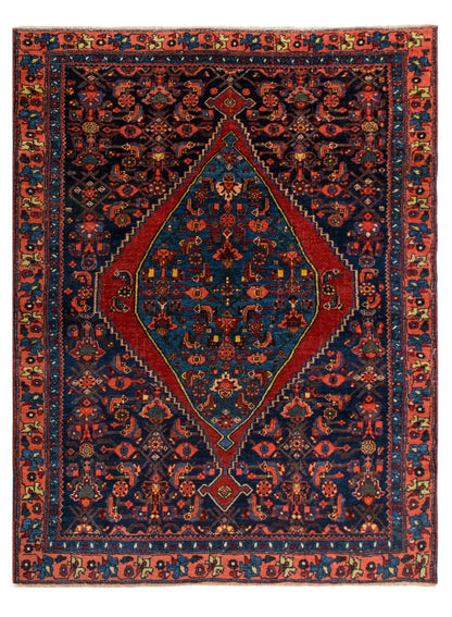 Vintage Handwoven Oushak Rug – 108x148 cm / 3'6" x 4'10" feet