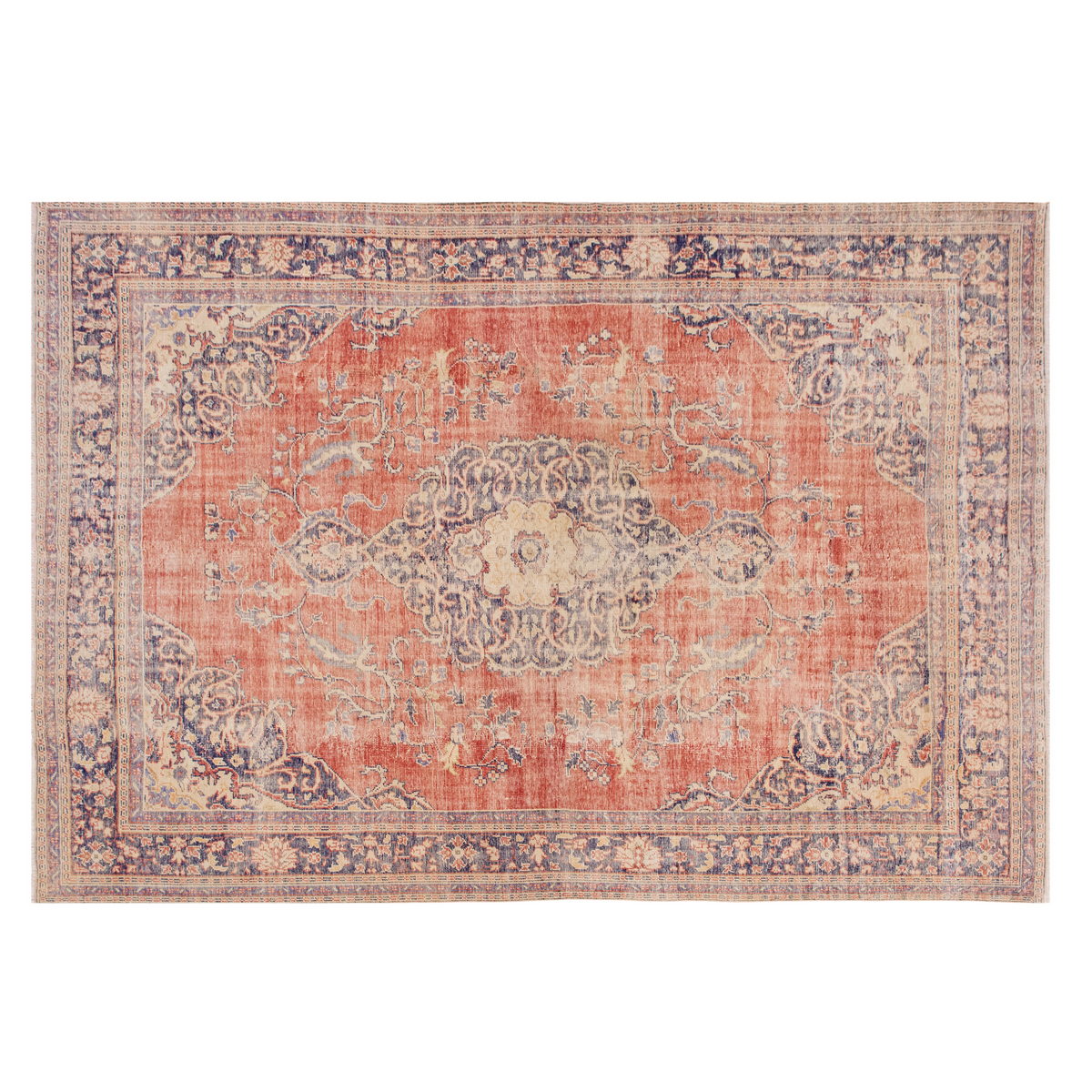 Handwoven Large Turkish Oushak Rug, 272x380 cm / 8.9x12.5 ft