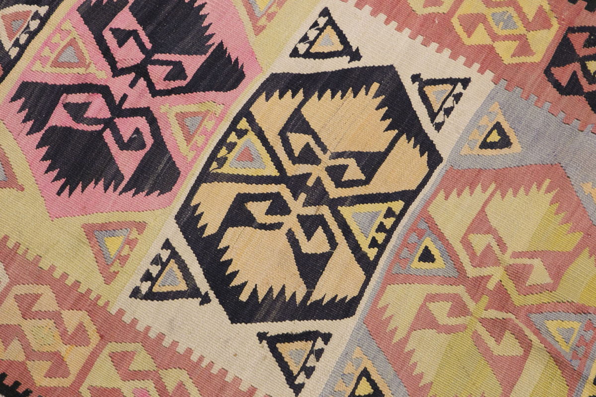Handwoven Central Turkey Hallway Rug, 3.8 x 11.6 ft, 112 x 351 cm