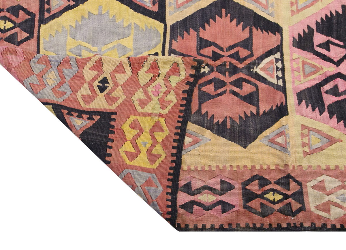Handwoven Central Turkey Hallway Rug, 3.8 x 11.6 ft, 112 x 351 cm