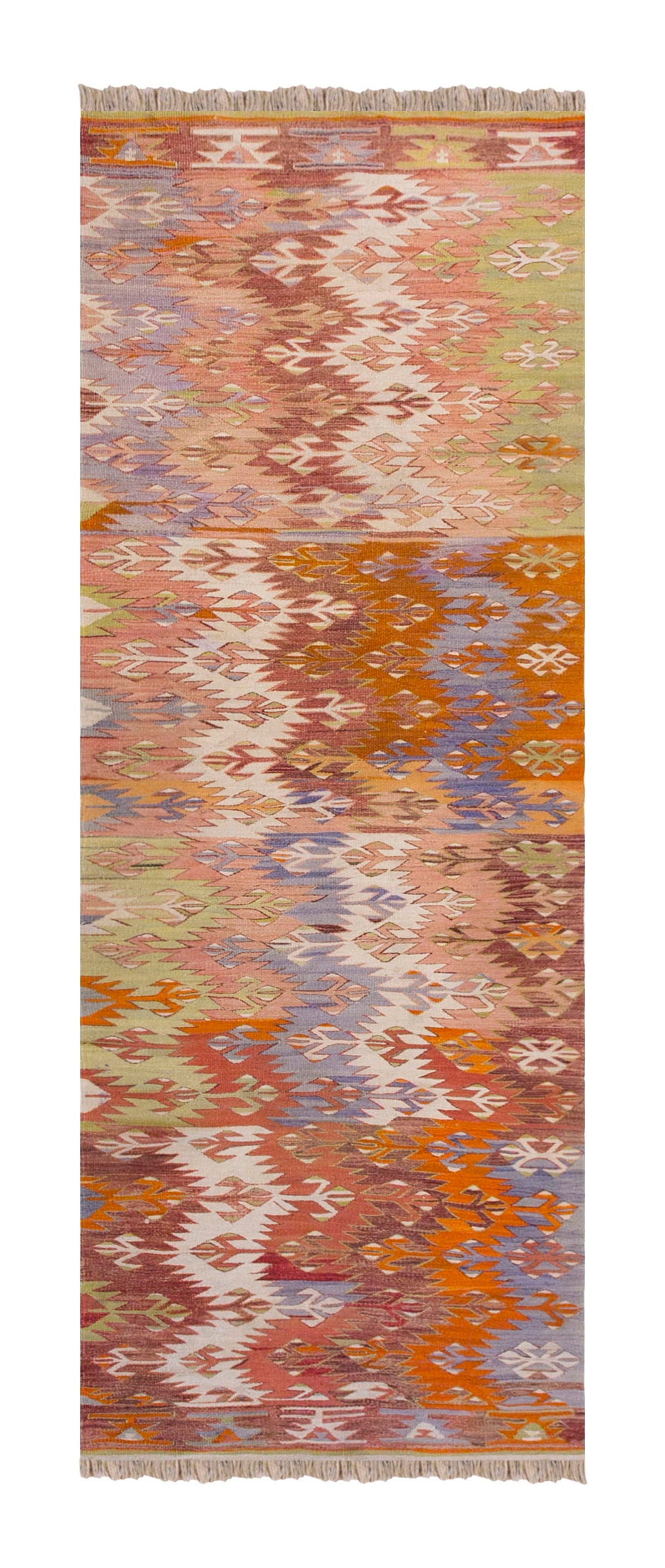 Handwoven Denizli Hallway Rug, 3.2 x 9.10 ft, 97 x 302 cm