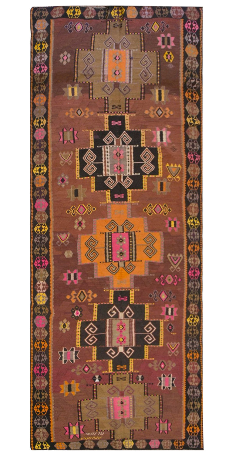 Handwoven Kars Kilim – 146 x 415 cm (4.8 x 13.6 ft)