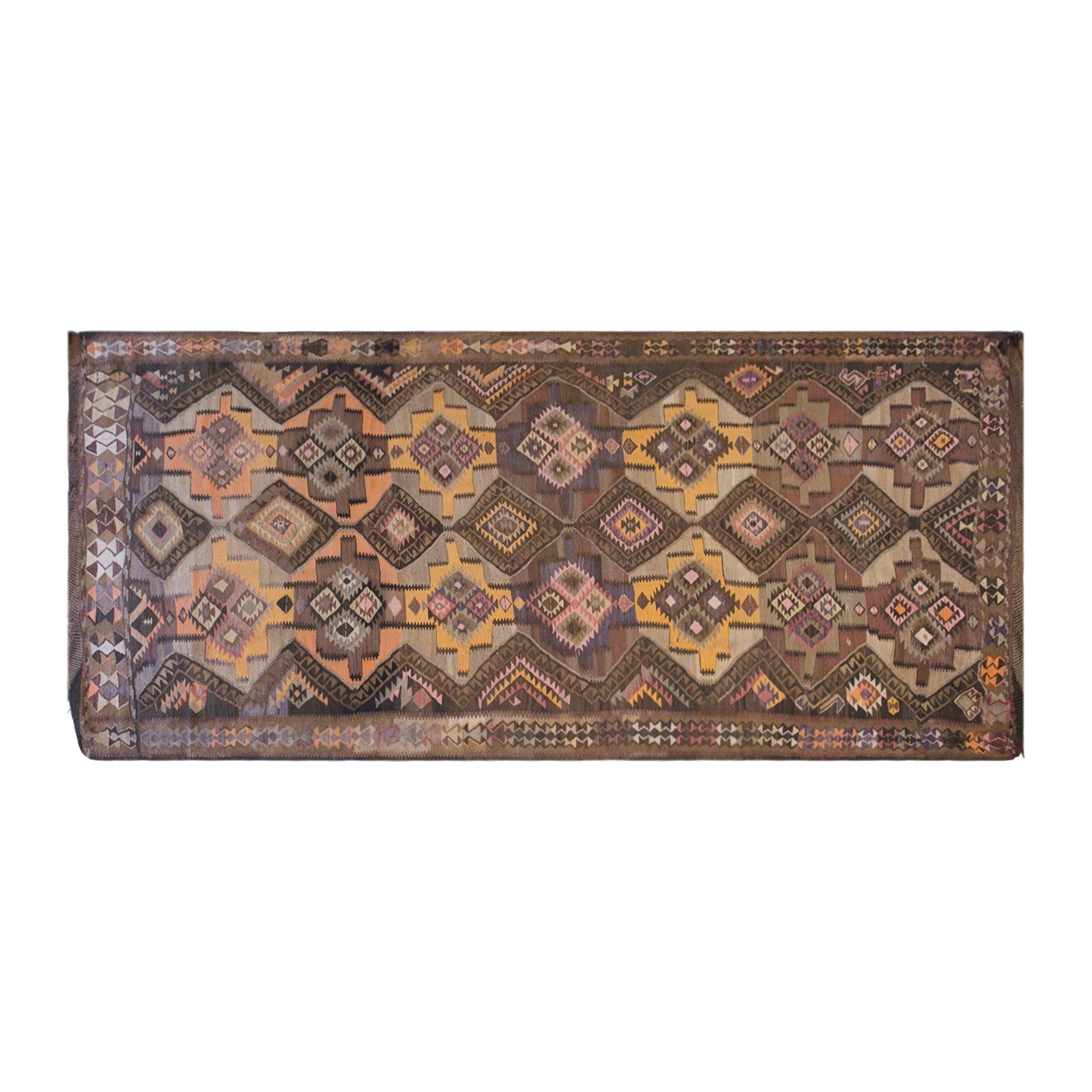 Handwoven Kars Kilim – 185 x 435 cm (6.1 x 14.3 ft)