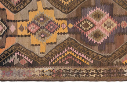 Handwoven Kars Kilim – 185 x 435 cm (6.1 x 14.3 ft)
