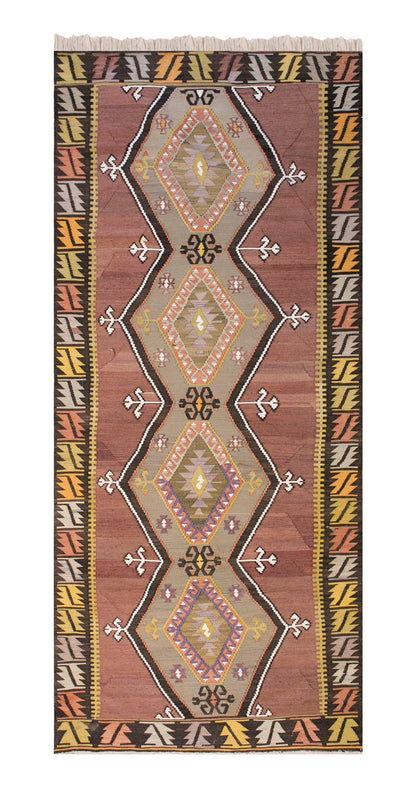 Handwoven Kayseri Hallway Rug, 3.6 x 11.4 ft, 109 x 346 cm