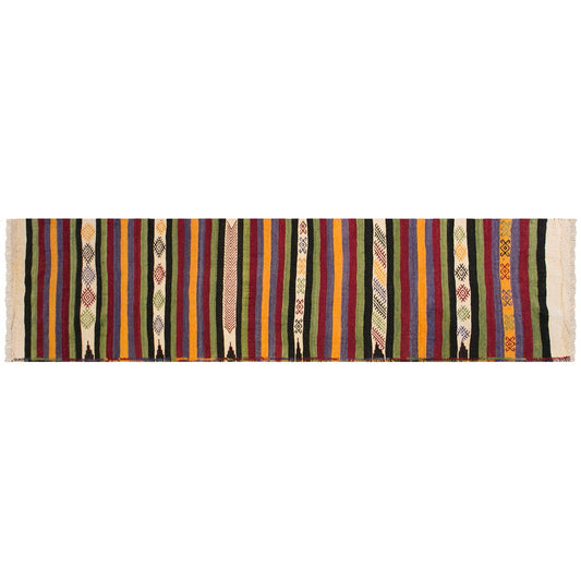 Handwoven Konya Hallway Rug, 2.3 x 11.8 ft, 69 x 358 cm