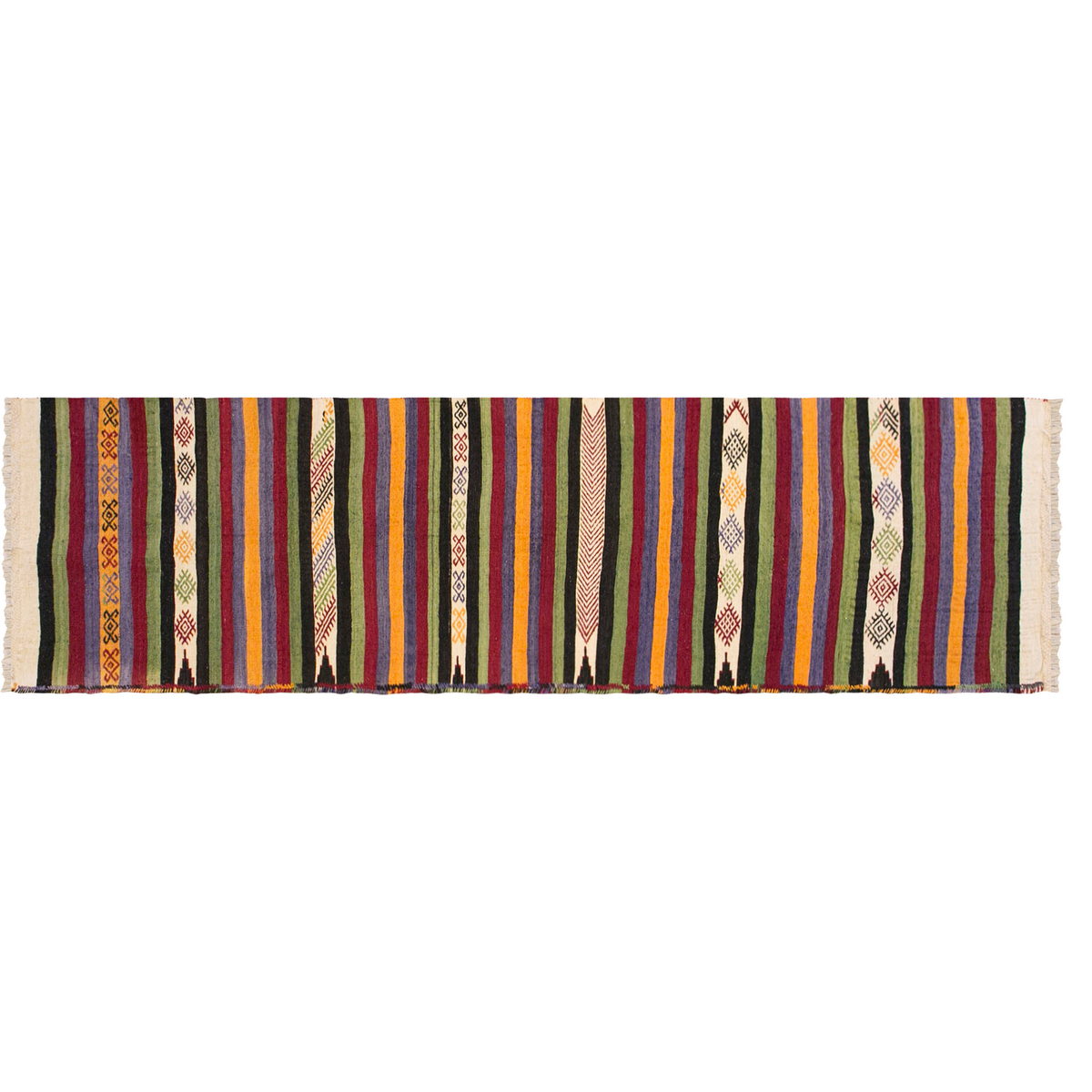 Handwoven Konya Hallway Rug, 2.4 x 11.3 ft, 72 x 345 cm