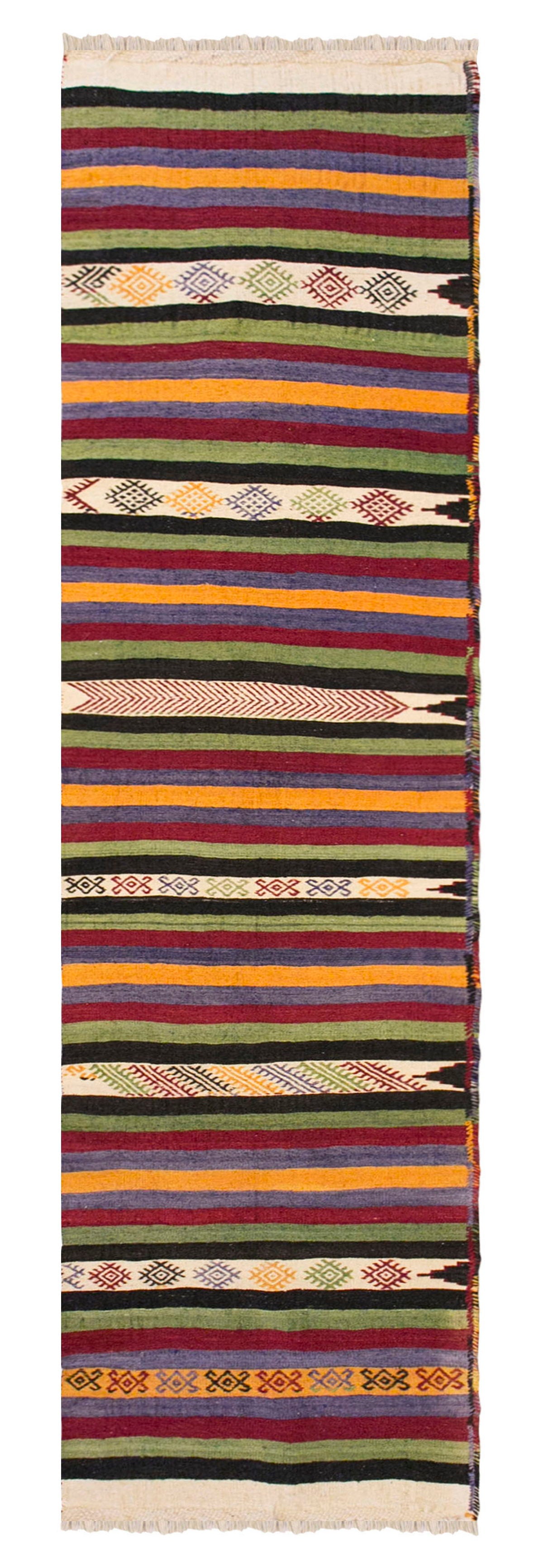 Handwoven Konya Hallway Rug, 2.4 x 11.3 ft, 72 x 345 cm