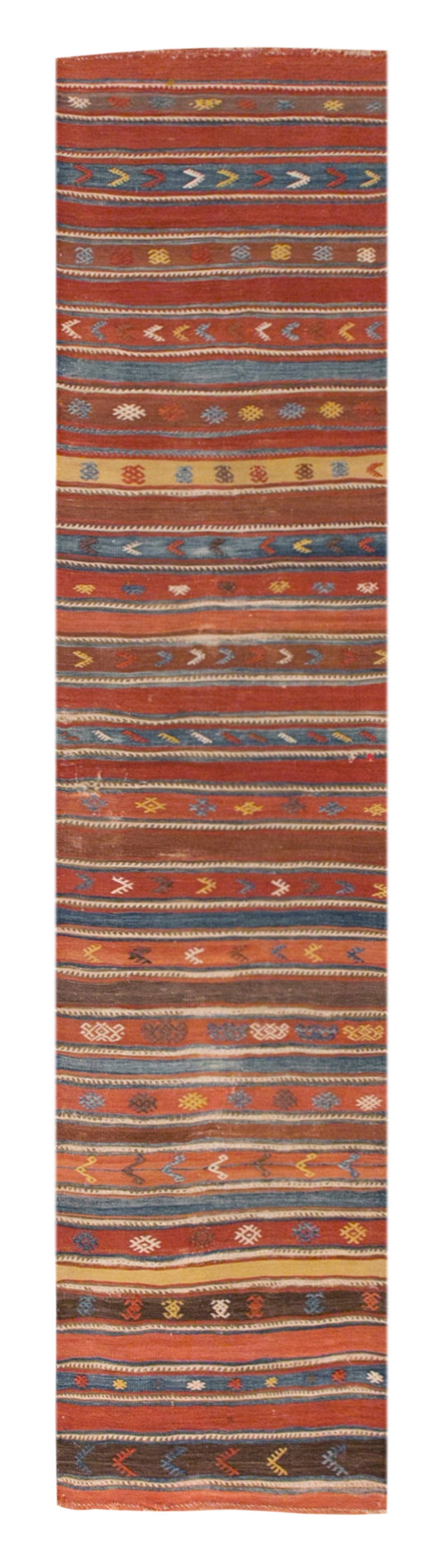 Handwoven Konya Hallway Rug, 2.6 x 10.6 ft, 77 x 322 cm