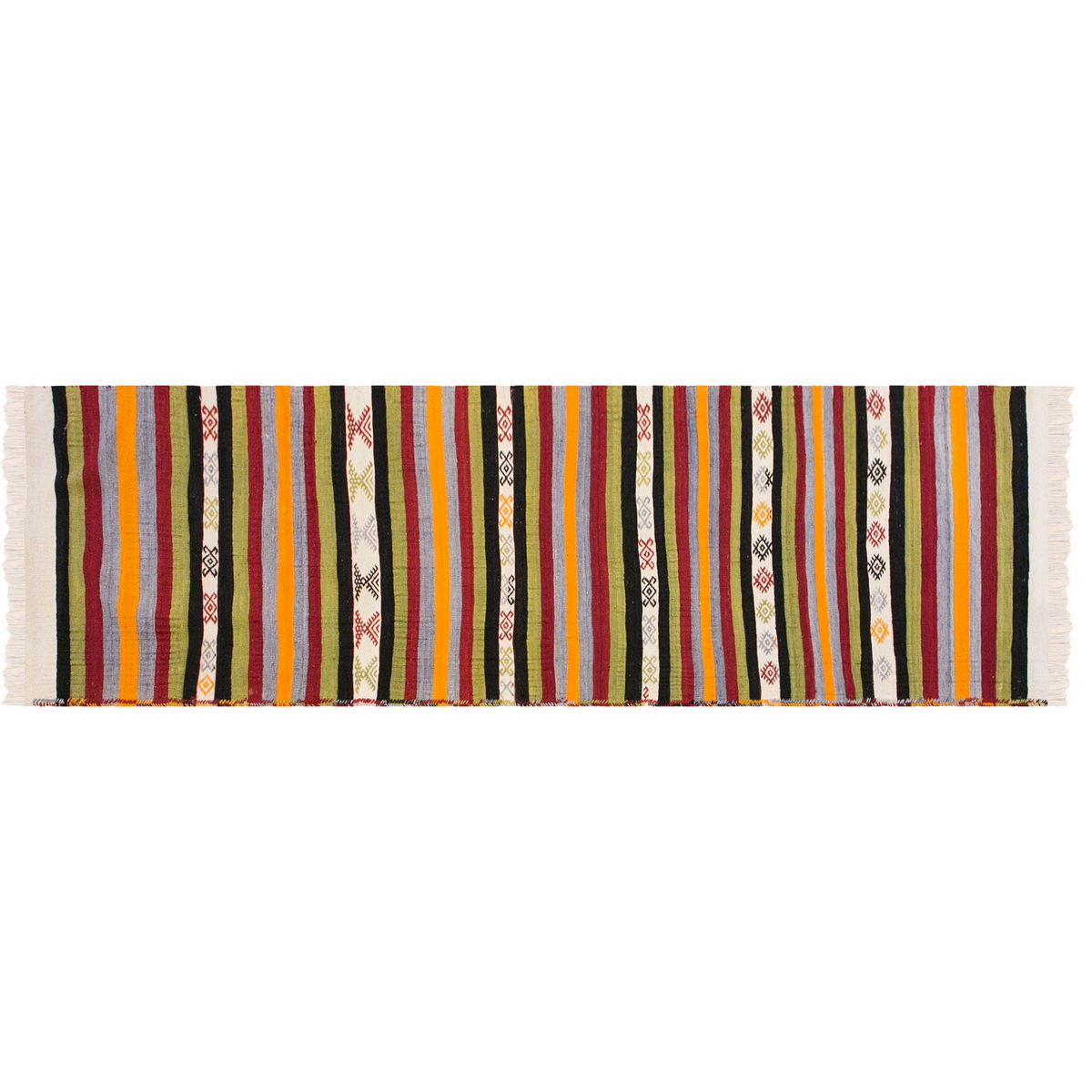 Handwoven Konya Hallway Rug, 2.7 x 11.1 ft, 80 x 340 cm