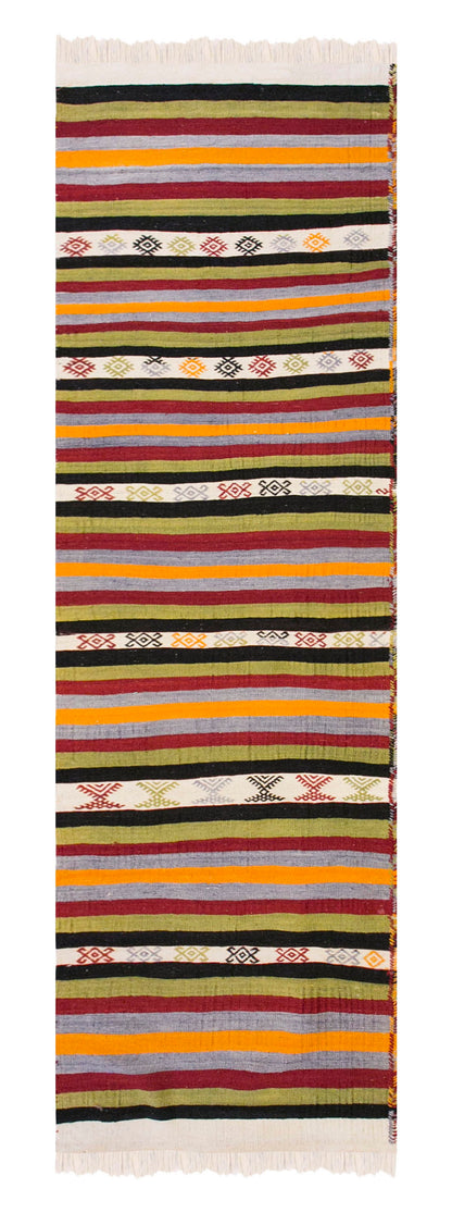Handwoven Konya Hallway Rug, 2.7 x 11.1 ft, 80 x 340 cm