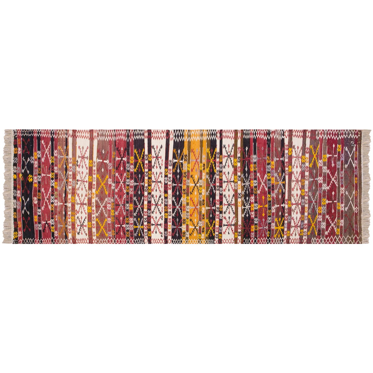 Handwoven Konya Hallway Rug, 2.9 x 11.8 ft, 84 x 358 cm