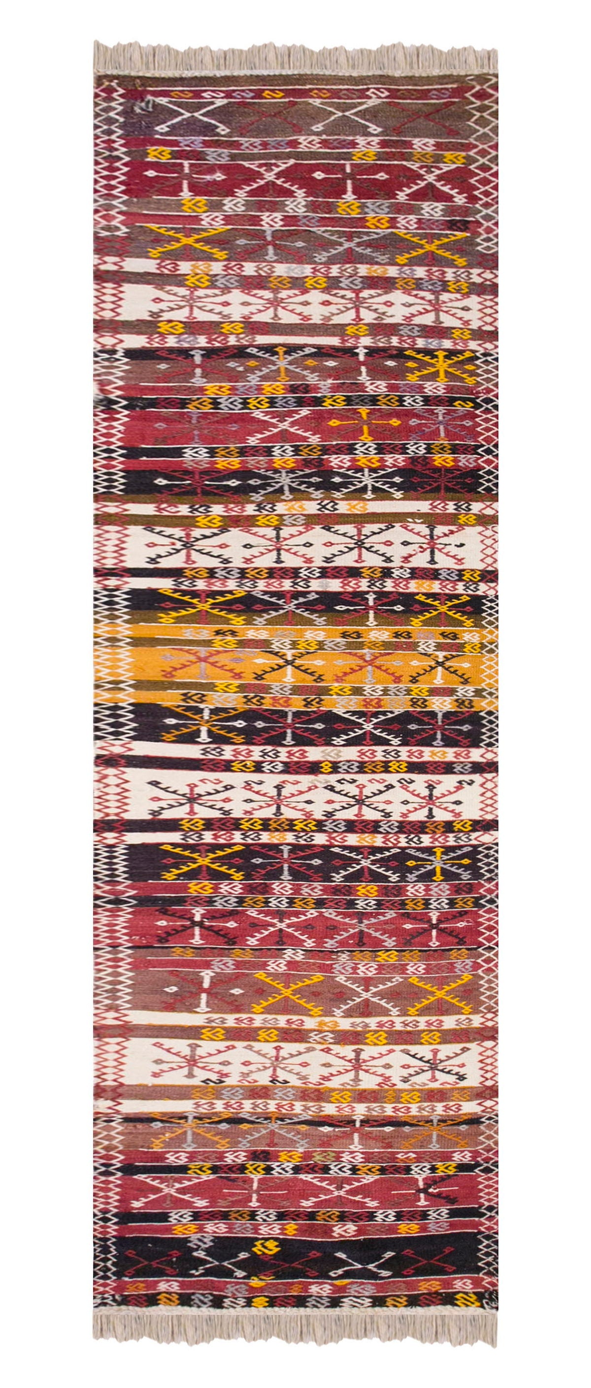 Handwoven Konya Hallway Rug, 2.9 x 11.8 ft, 84 x 358 cm