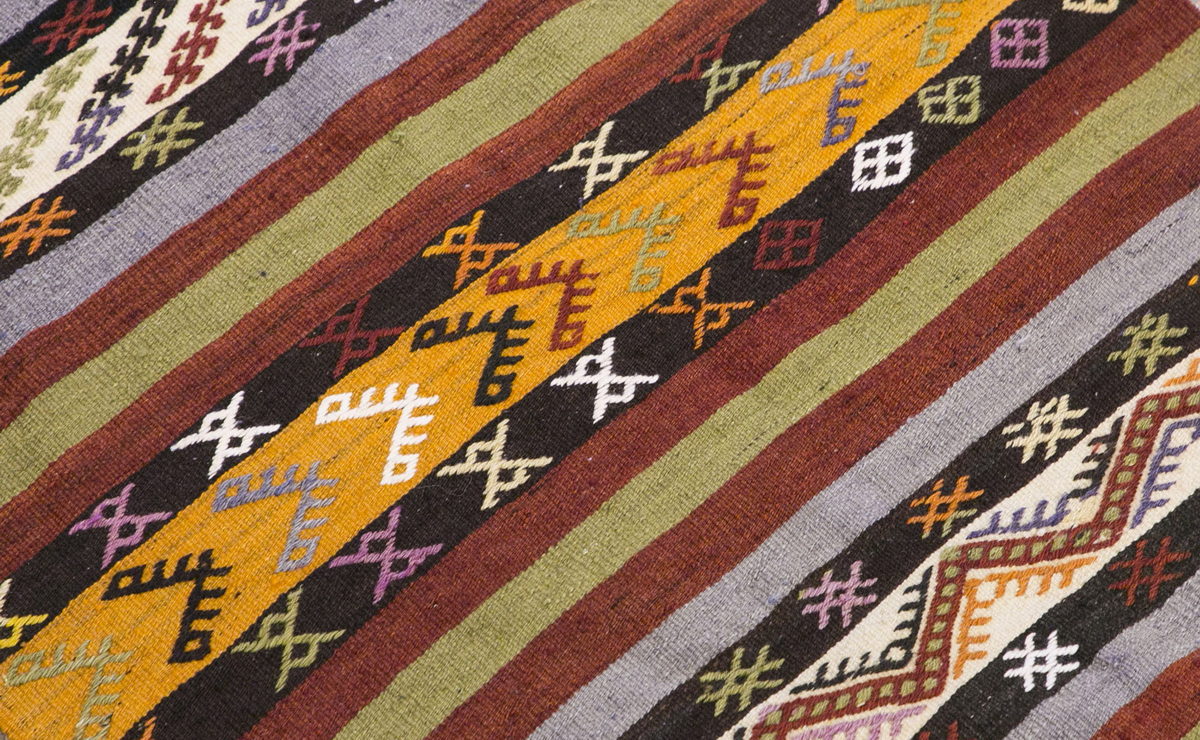 Handwoven Konya Hallway Rug, 3.2 x 12.5 ft, 98 x 380 cm