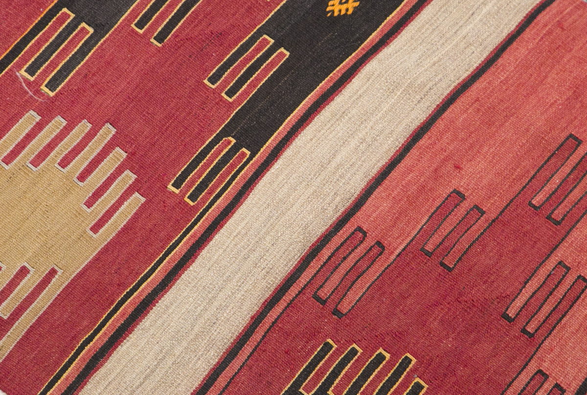 Handwoven Konya Saf Design Hallway Rug, 2.9 x 10.10 ft, 84 x 331 cm