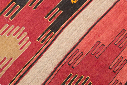 Handwoven Konya Saf Design Hallway Rug, 2.9 x 10.10 ft, 84 x 331 cm