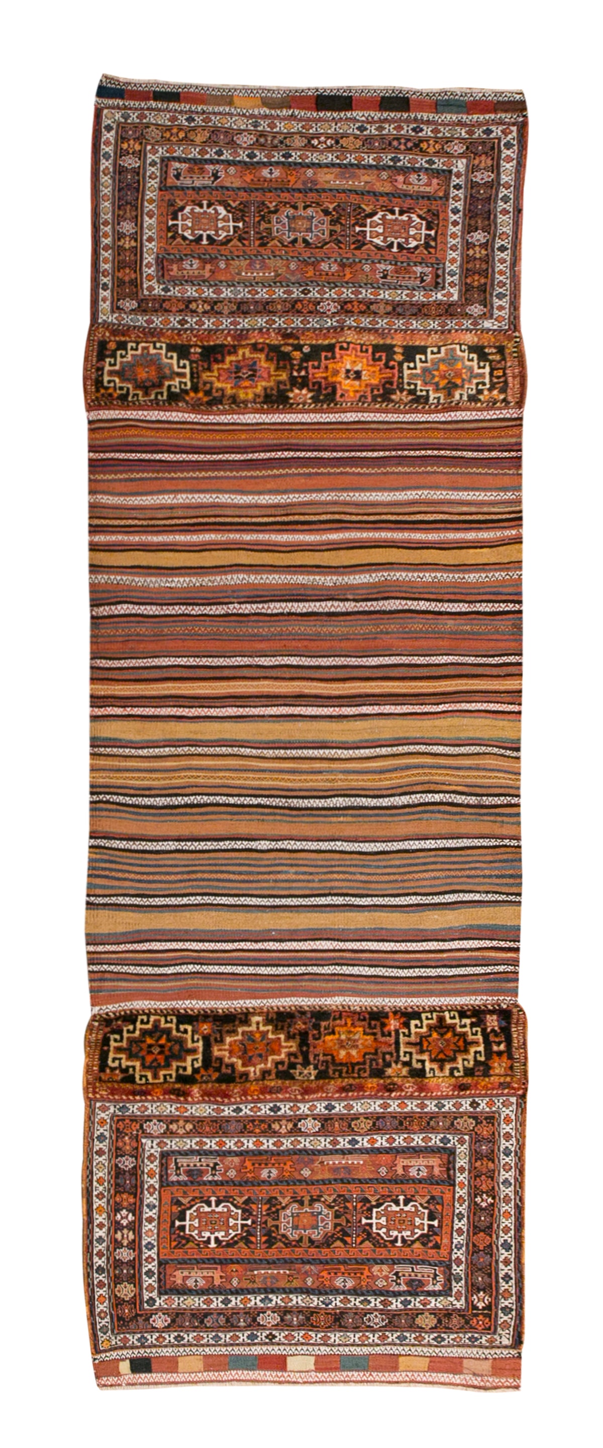 Handwoven Kurdish Bahtiyari Hallway Rug, 3.4 x 11 ft, 103 x 336 cm