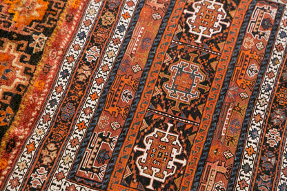 Handwoven Kurdish Bahtiyari Hallway Rug, 3.4 x 11 ft, 103 x 336 cm