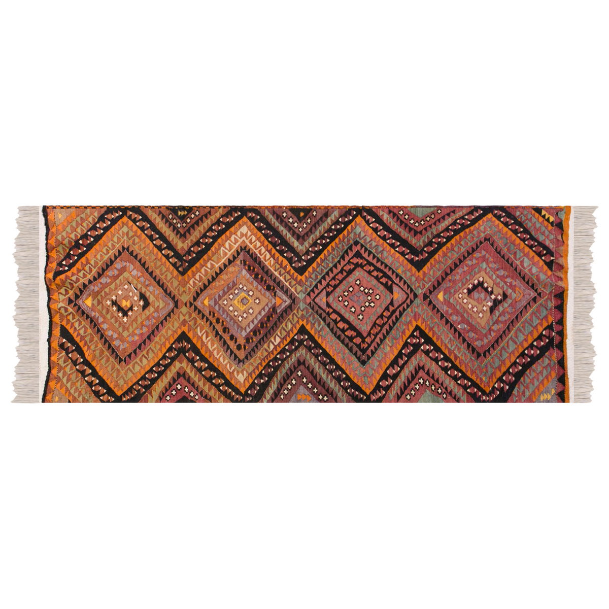 Handwoven Kurdish Hallway Rug, 2.9 x 9.1 ft, 84 x 279 cm