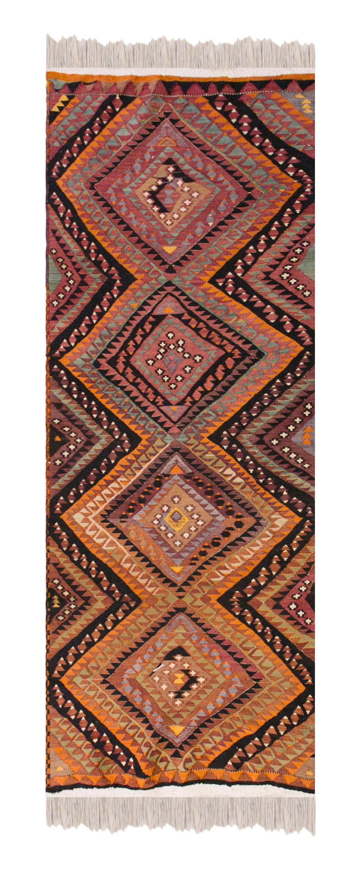Handwoven Kurdish Hallway Rug, 2.9 x 9.1 ft, 84 x 279 cm