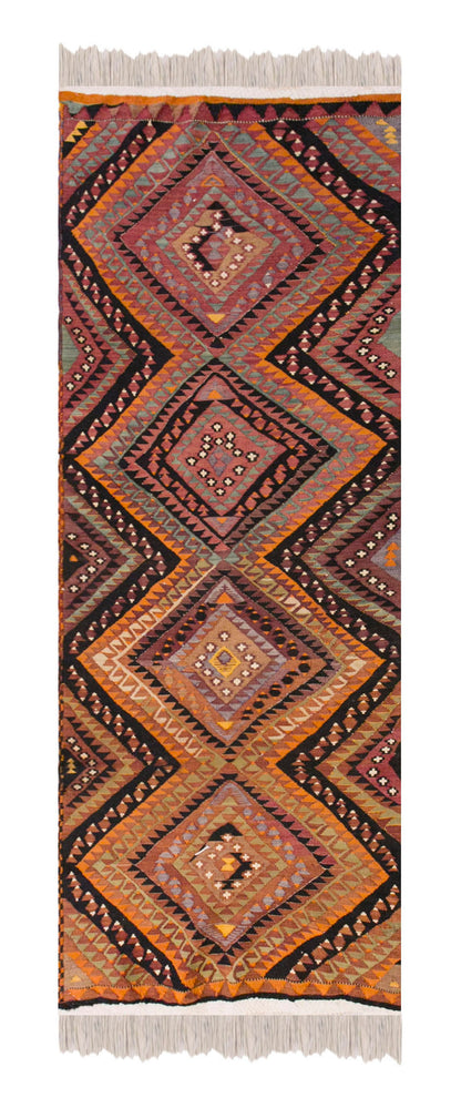 Handwoven Kurdish Hallway Rug, 2.9 x 9.1 ft, 84 x 279 cm