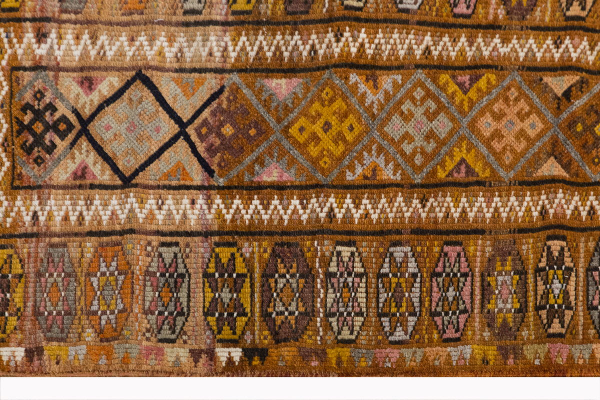 Handwoven Kurdish Herki Runner Rug - 86x268 cm / 2.8×8.8 feet