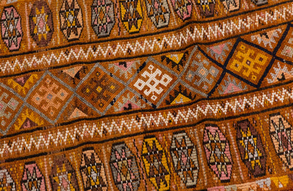 Handwoven Kurdish Herki Runner Rug - 86x268 cm / 2.8×8.8 feet
