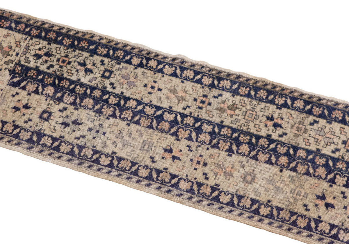 Handwoven Oushak Runner Rug - 52x347 cm / 1.7×11.4 feet