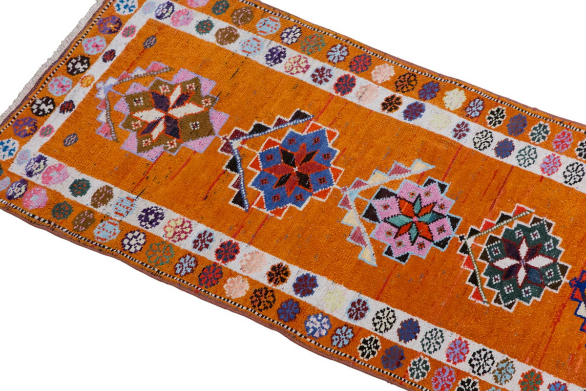 Handwoven Oushak Runner Rug - 83x400 cm / 2.7×13.1 feet