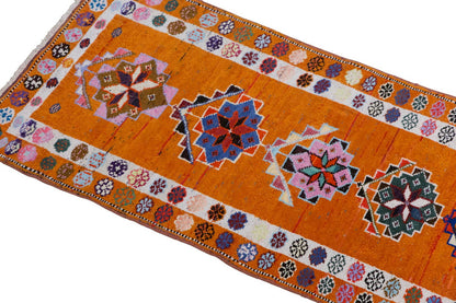 Handwoven Oushak Runner Rug - 83x400 cm / 2.7×13.1 feet