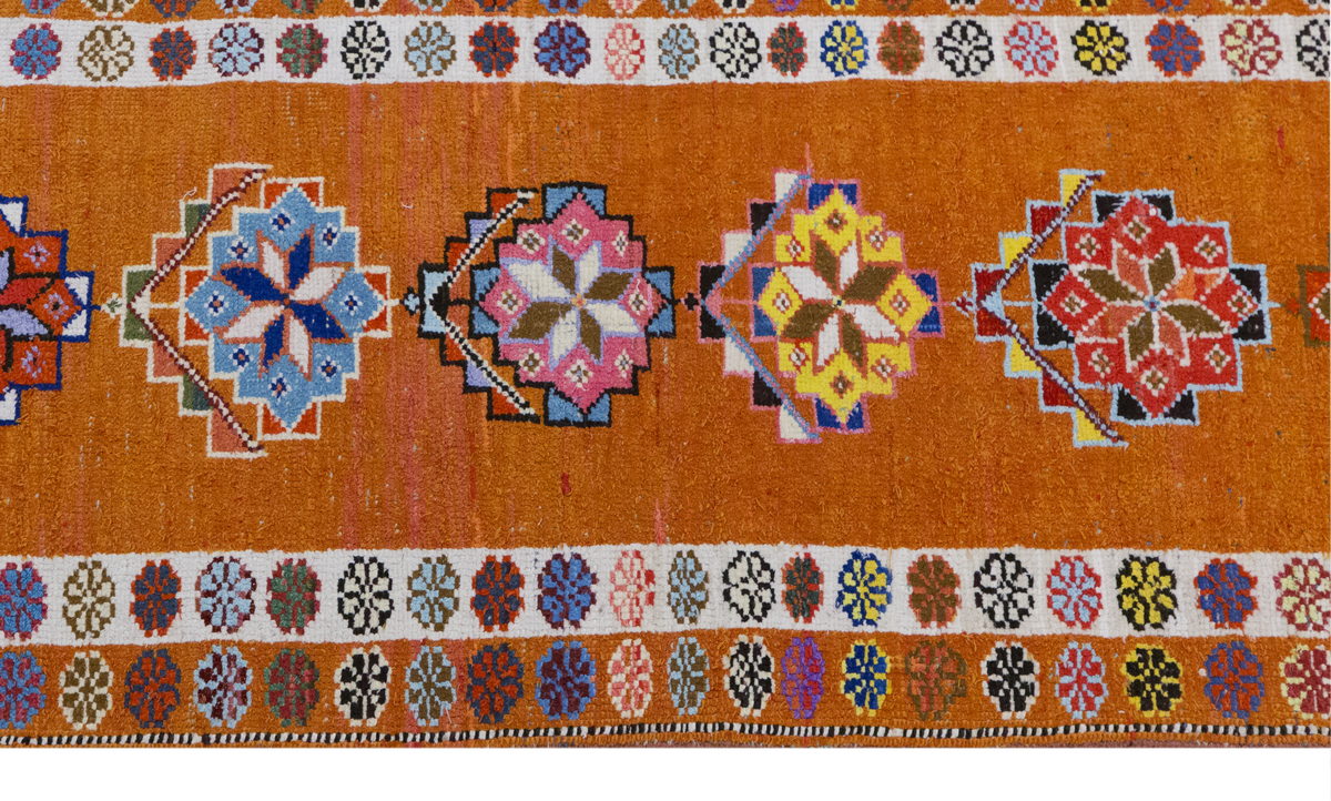 Handwoven Oushak Runner Rug - 83x400 cm / 2.7×13.1 feet