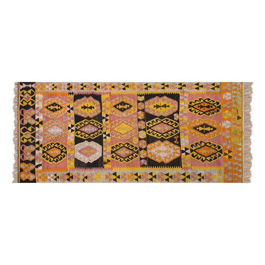 Handwoven Tribal Wool Rug, 95 x 315 cm, 3.5 x 10.4 ft