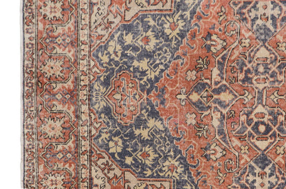 Handwoven Turkish Area Rug 6'3 x 9'1 ft | Vintage Wool Carpet