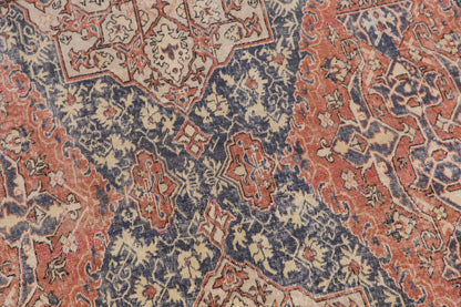Handwoven Turkish Area Rug 6'3 x 9'1 ft | Vintage Wool Carpet