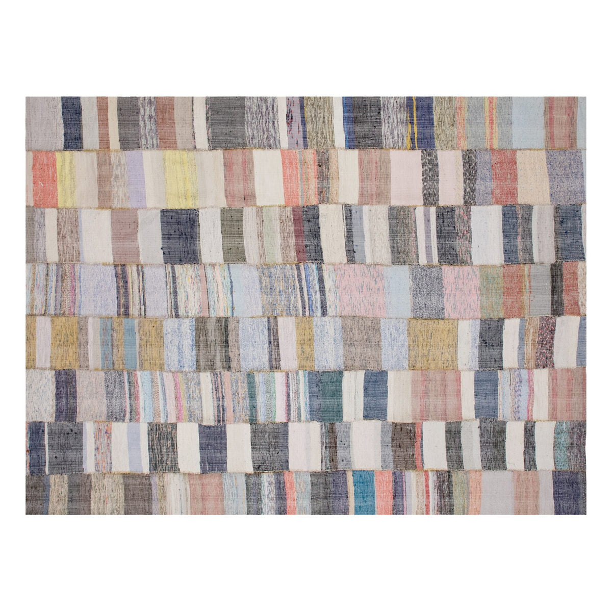 Handwoven Turkish Kilim Rug – 310x410 cm / 10.2x13.5 ft, 60+ YO Organic Cotton Flatweave