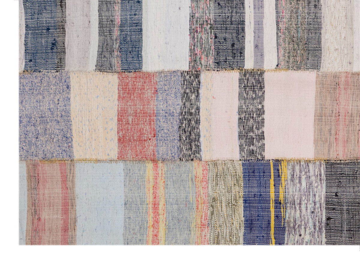 Handwoven Turkish Kilim Rug – 310x410 cm / 10.2x13.5 ft, 60+ YO Organic Cotton Flatweave