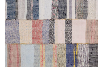 Handwoven Turkish Kilim Rug – 310x410 cm / 10.2x13.5 ft, 60+ YO Organic Cotton Flatweave