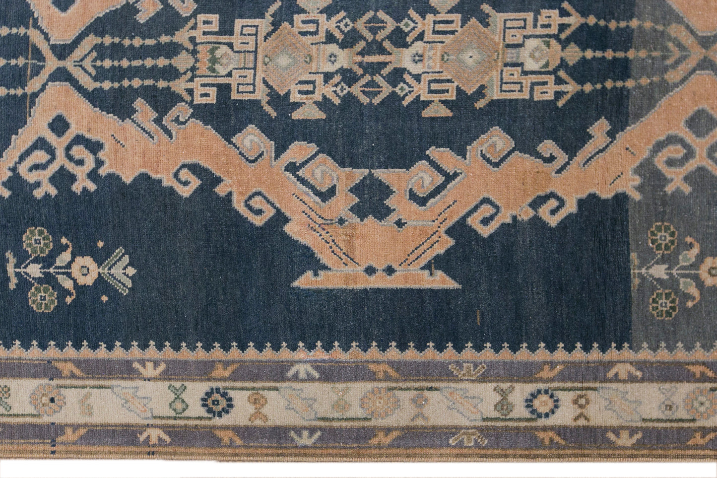 Handwoven Turkish Wool Runner Rug 130 x 360 cm | 4.3 x 11.9 ft