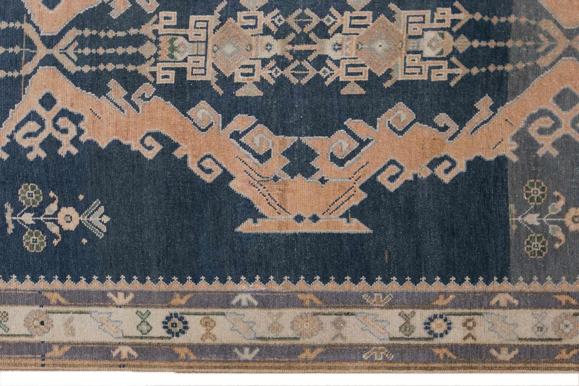 Handwoven Turkish Wool Runner Rug 130 x 360 cm | 4.3 x 11.9 ft