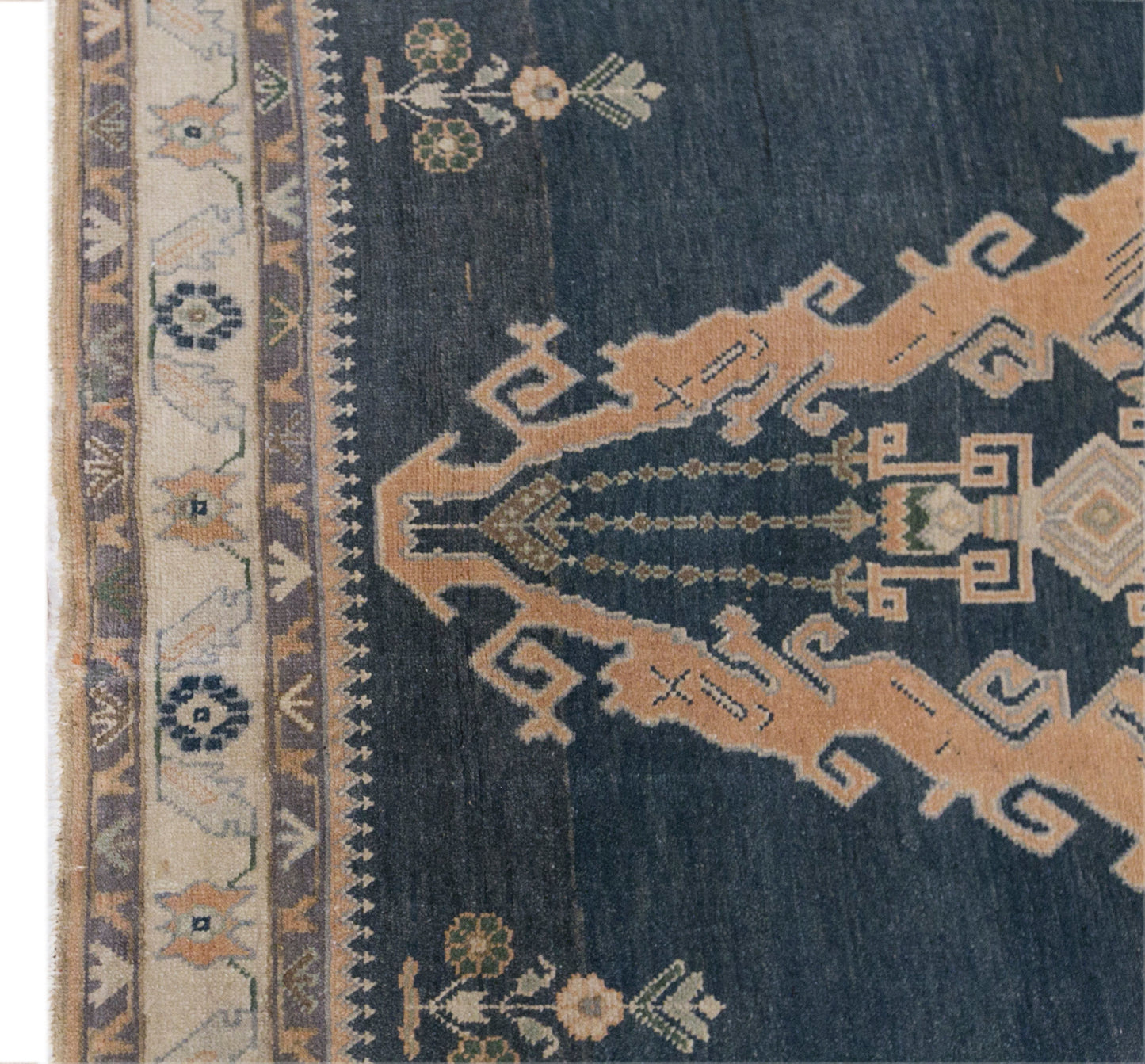 Handwoven Turkish Wool Runner Rug 130 x 360 cm | 4.3 x 11.9 ft