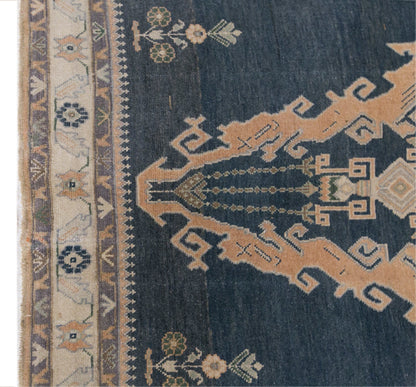 Handwoven Turkish Wool Runner Rug 130 x 360 cm | 4.3 x 11.9 ft