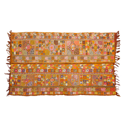 Handwoven Vintage Arabi Kilim, 140 x 260 cm (4.6 x 8.5 ft)