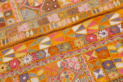 Handwoven Vintage Arabi Kilim, 140 x 260 cm (4.6 x 8.5 ft)