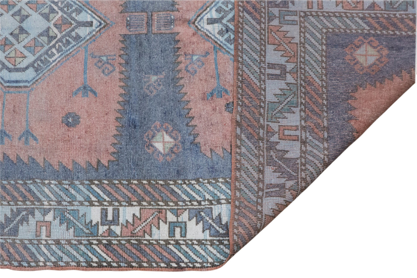 Handwoven Vintage Area Rug 4x7 ft | 140 x 215 cm