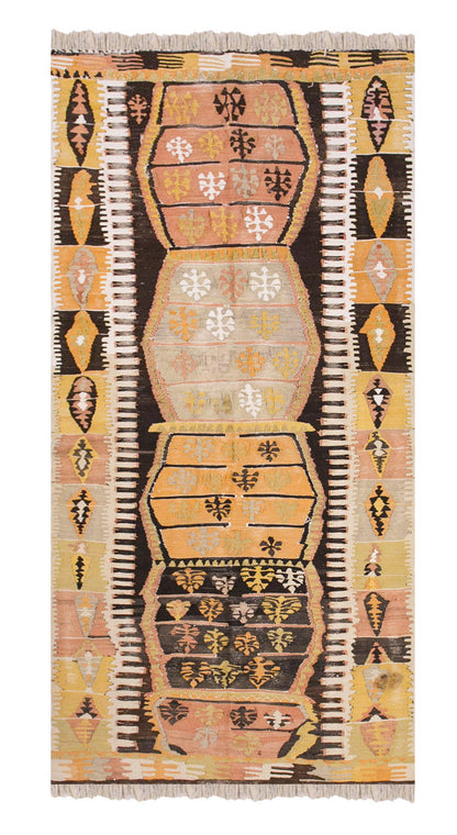 Handwoven Vintage Kırşehir Kilim, 112 x 273 cm, 3.8 x 8.11 ft