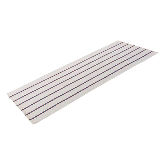 Handwoven Vintage Striped Cotton Kilim Runner, 80x205 cm / 2'7" x 6'9"