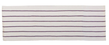 Handwoven Vintage Striped Cotton Kilim Runner, 80x205 cm / 2'7" x 6'9"