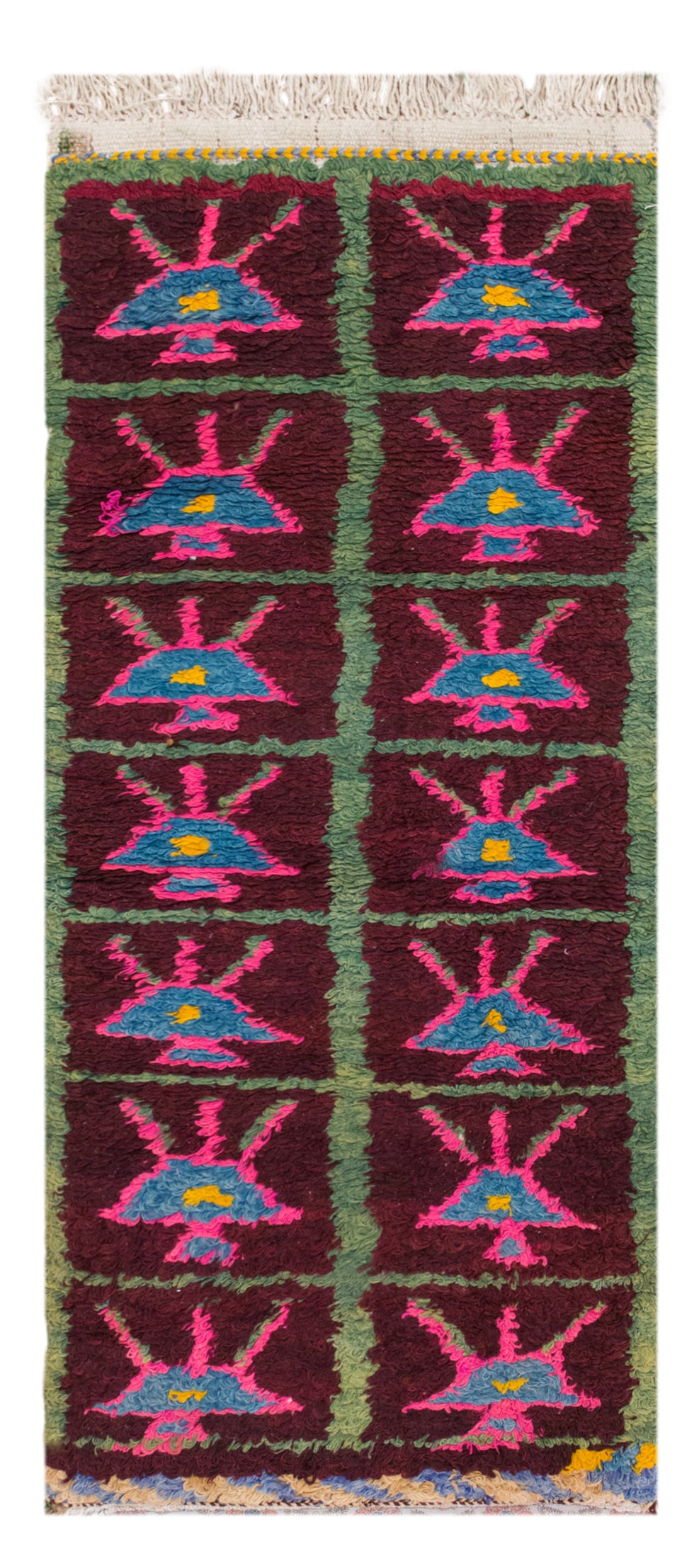 Handwoven Vintage Tulu Rug, 60 x 135 cm (2 x 4.4 ft)